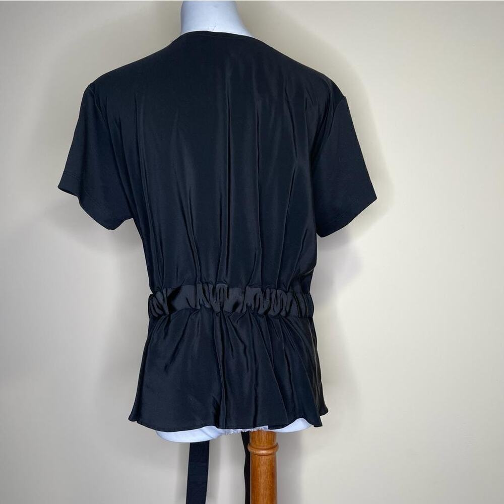 Alexis Black Short Sleeve Blouse  S - Picture 3 of 7